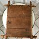 Wooden barber mirror style bamboo years 1920-1930 53 x 67 cm