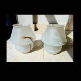 Pair mushroom lamps