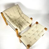 Jean Gillon  “Amazonas” 2 Lounge Chairs and Ottoman  (set of 3) for Italma