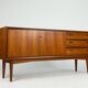 Vintage teak sideboard Bartels mid-century 60s design chest of drawers