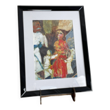 Peinture "femme abstraite" signée H.Misonne