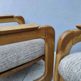 pair of armchairs Scandinavian style sled years 60/70