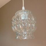 Bubbled glass bell lamp vintage 60s-70s