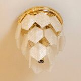 Murano Glass Chandelier with Hexagonal Leafs, Italy, 1960s