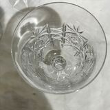 3 crystal glasses