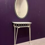 Console table with mirror from the 1960s