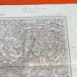 Châteauroux (Indre) Old Geographical Map drawn up, engraved, published...