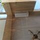 Vintage coffee table 70s in chrome metal and tinted glass