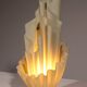 Georgia Jacob "Corolle" Table Lamp – Sculptural Light Art, France 1970s