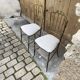 Designer brass chairs