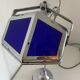 Pirouett vintage 1930 Art Deco blue chrome lamp - 50 cm