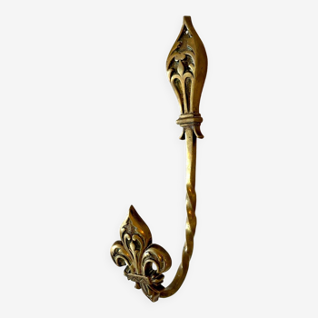 Wall hook in golden brass