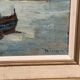Original Swedish Oil on Panel – “Winter Harbor” by Knut Norman – Signed – Vintage & Framed