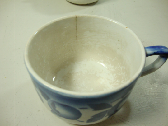 Set of 4 small old cups by St Amand.