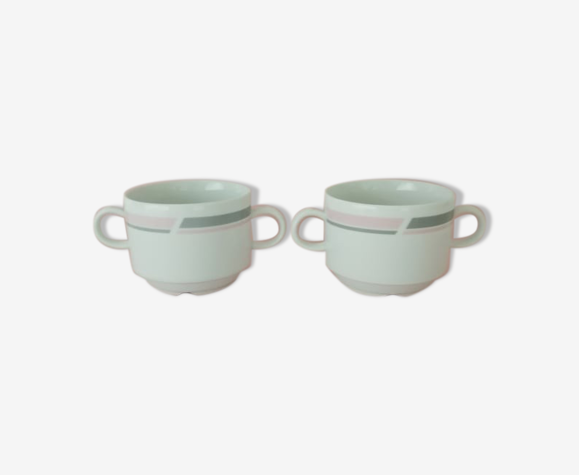 Duo of cups with 2 handles