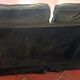 Antique green velvet sofa