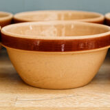 Lot of bowls in seddles Gien