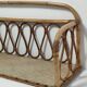 Shelf in curved bamboo and vintage rattan