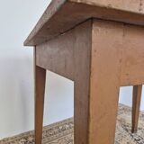 Shop/trade table in old fir 1950s -1m