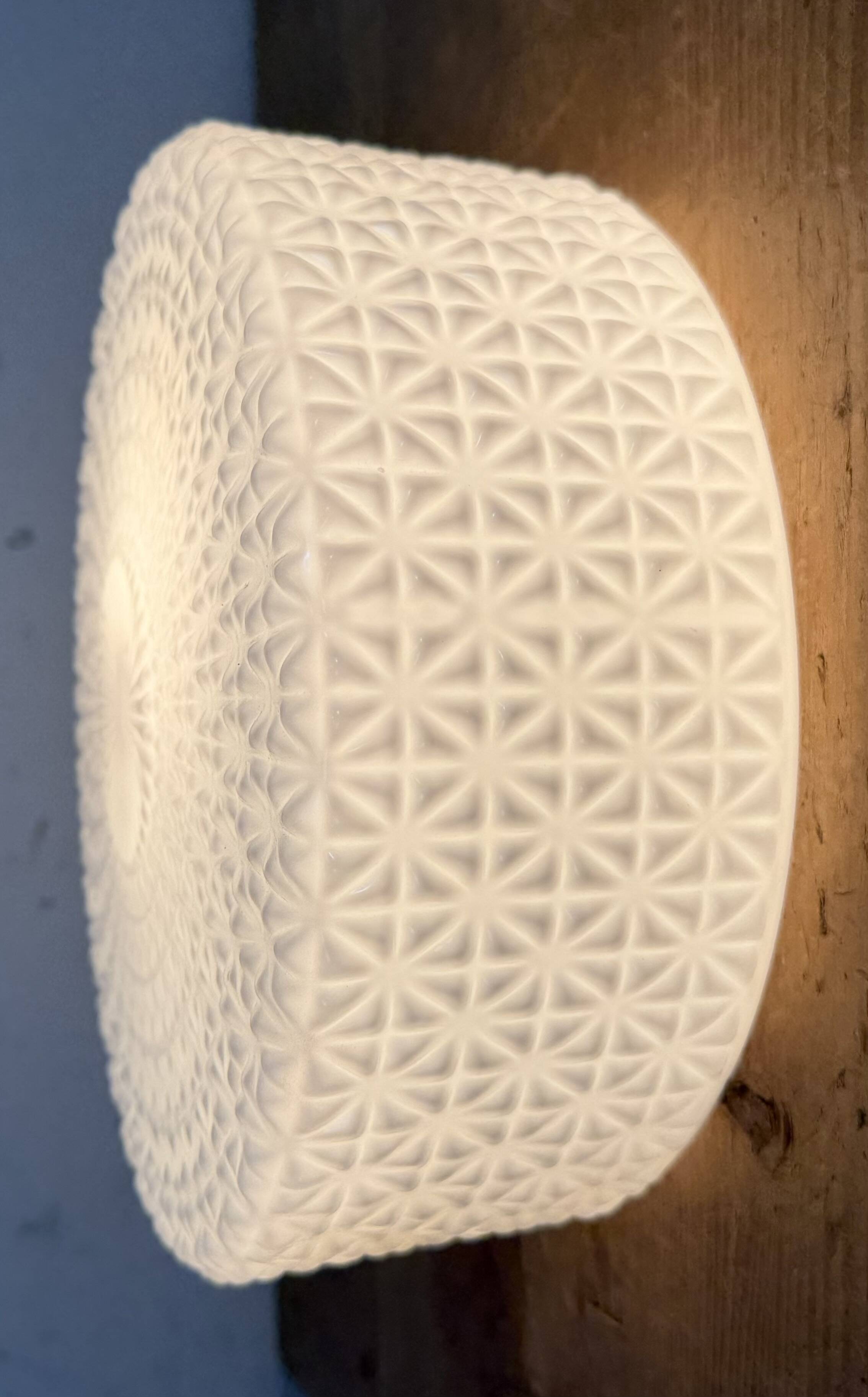 Vintage Wall Or Ceiling Light with Milk Glass, 1970s