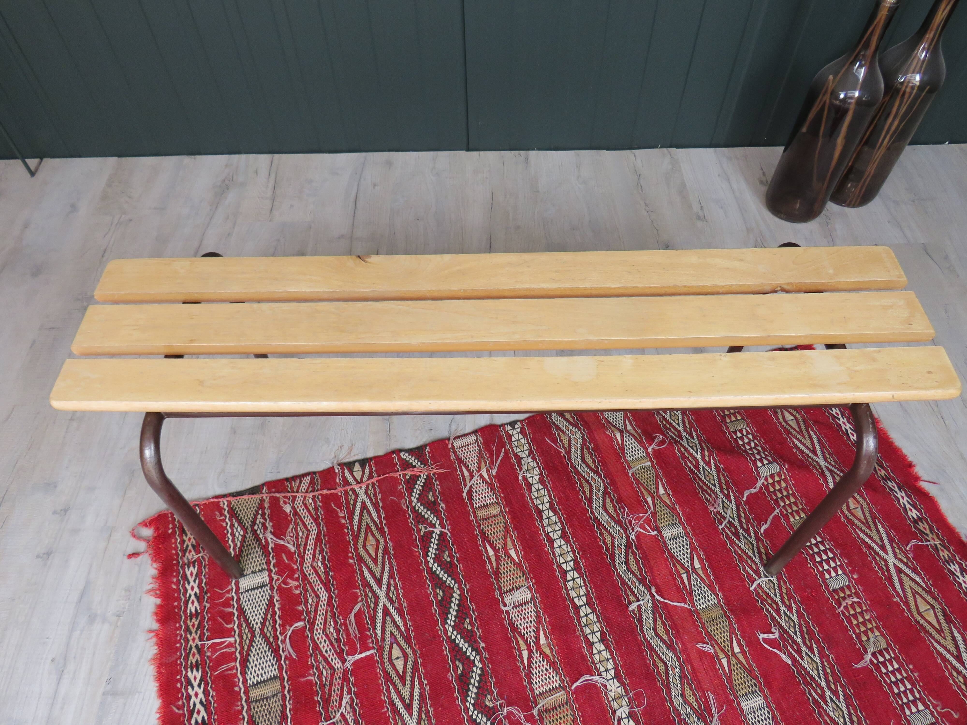 Vintage schoolboy bench