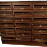 Oak-stained beech mailboxes