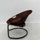 Fauteuil boule vintage en daim par Lusch & Co., 1970s