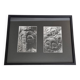 Tirages argentiques vintages encadrés, pétroglyphes de l'île de Pâques, mission ethnologique de 1970