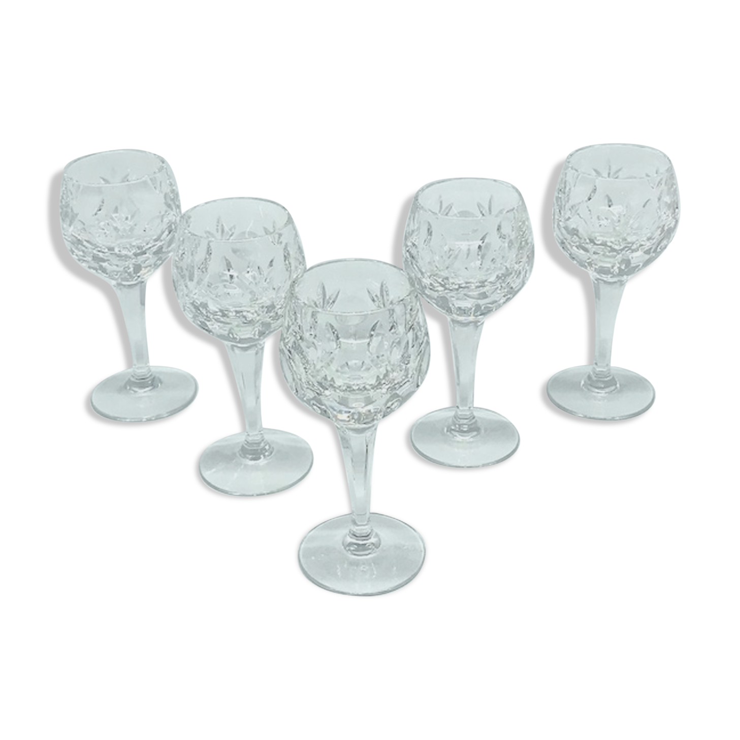Cut crystal port glasses