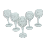 Cut crystal port glasses