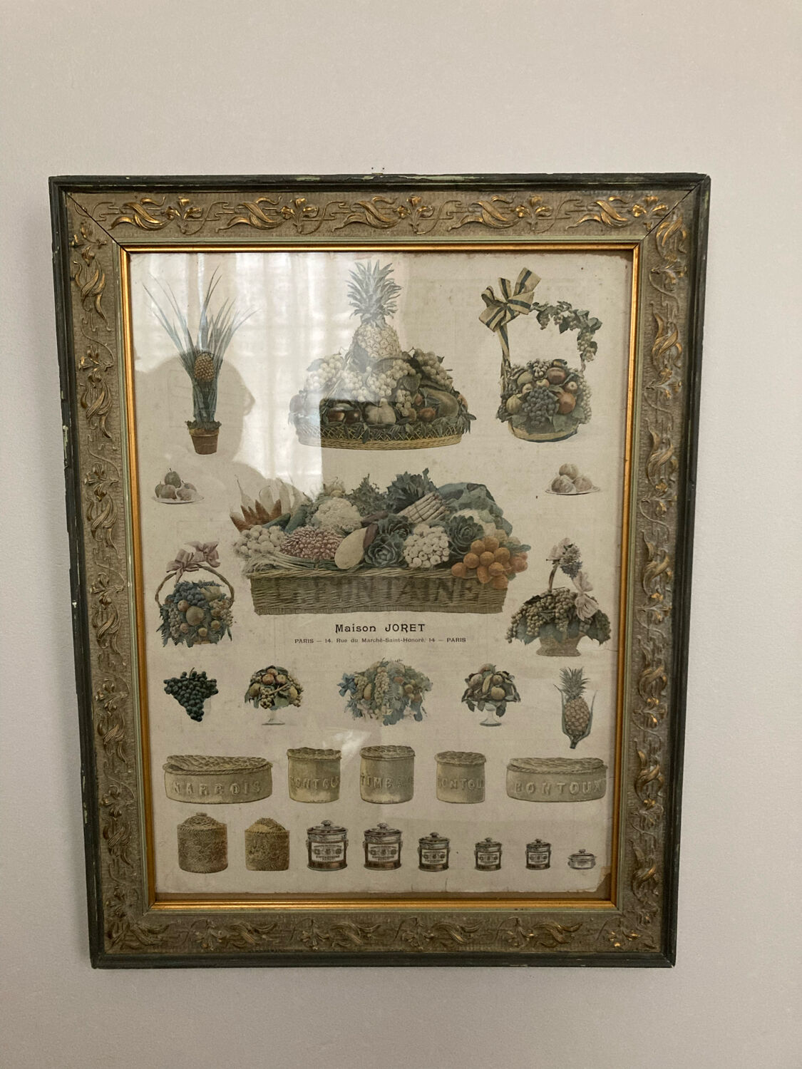 Cadre et affiche ancienne
