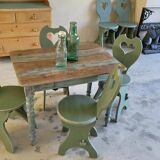 6 heart chairs