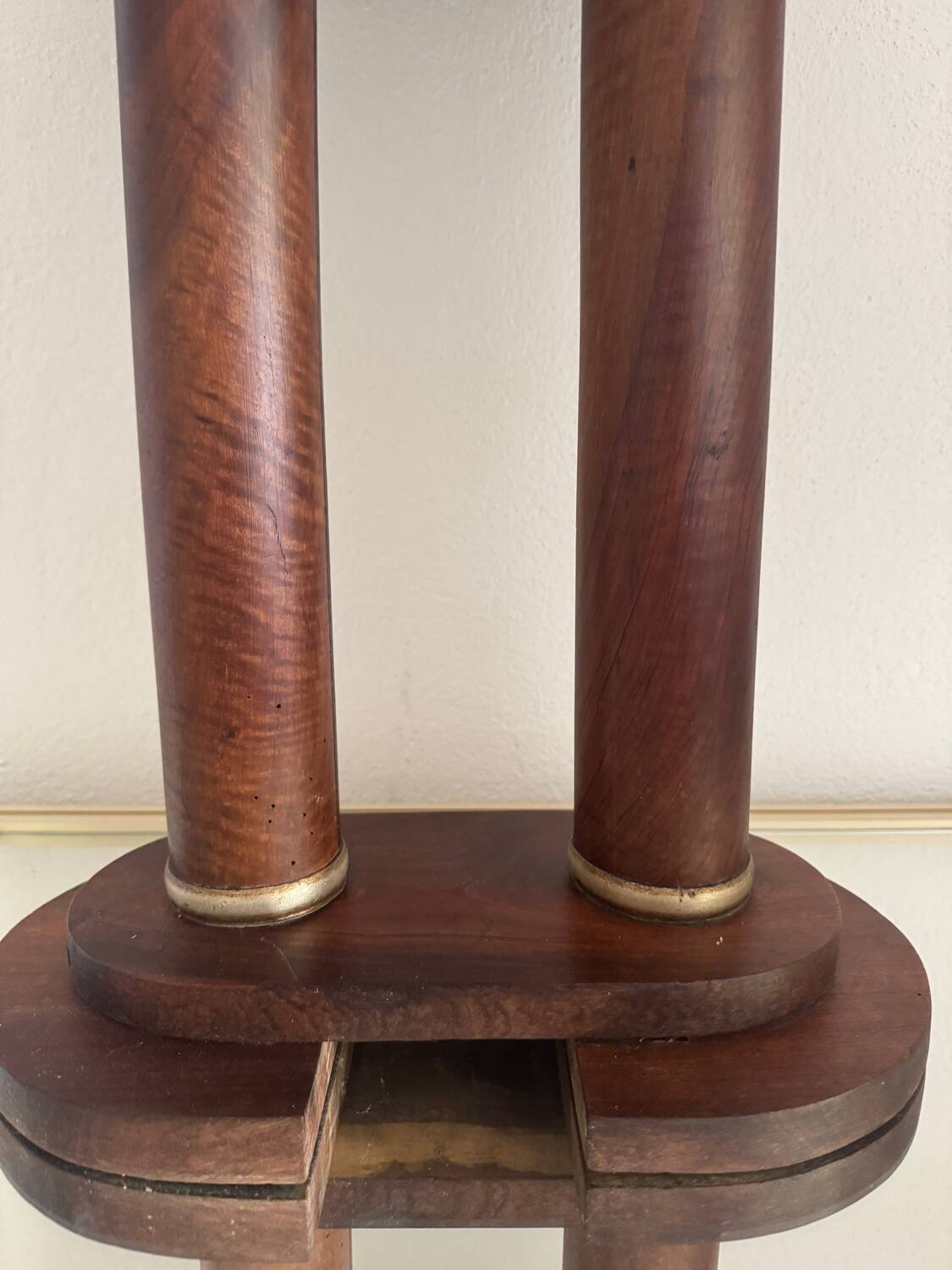 Art Deco wooden pedestal table