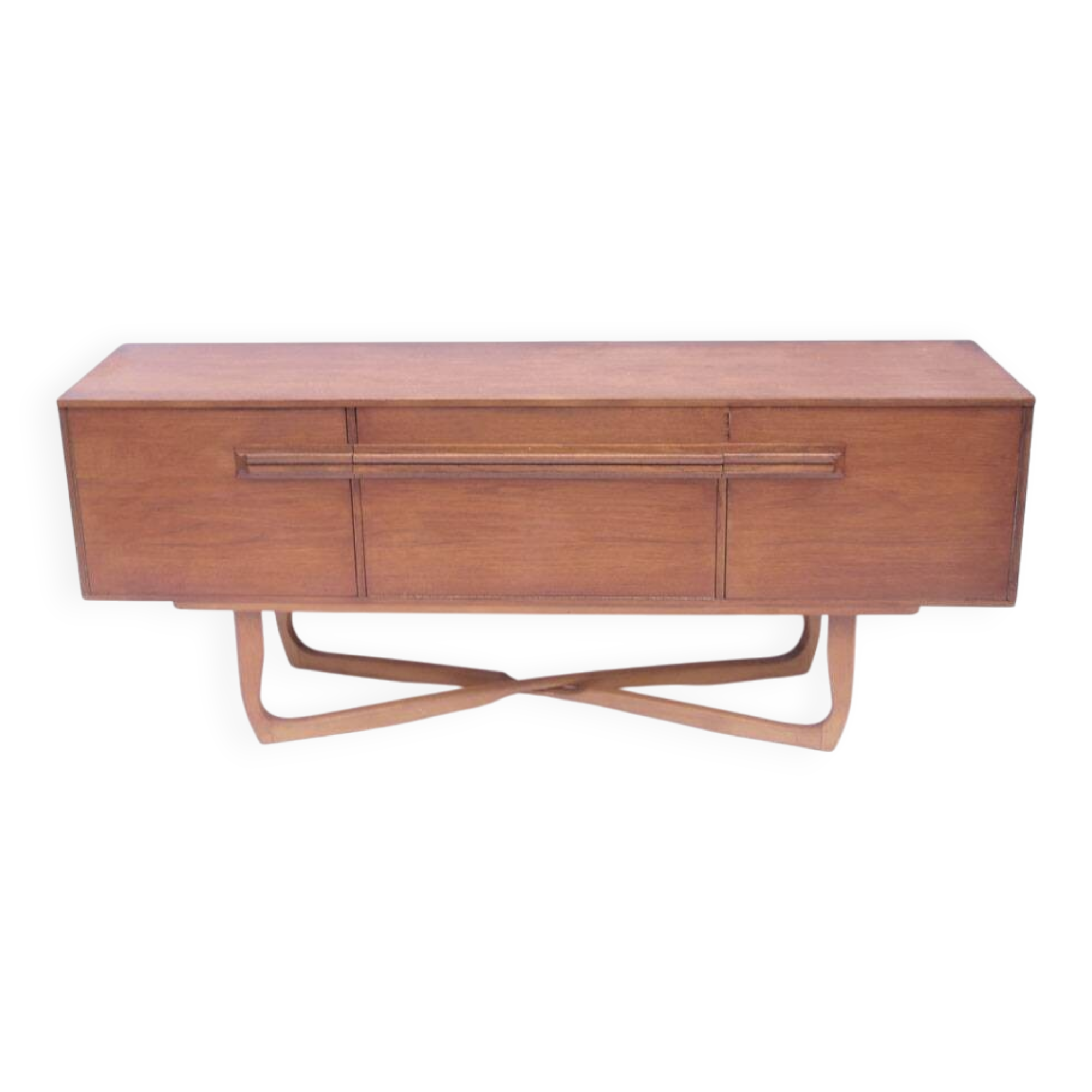 Enfilade scandinave vintage, piètement croisé