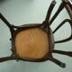 Pair of antique curved wood bistro chairs