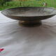 Coupe en laiton cloisonne à decor d'oiseaux grues
