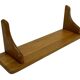 Vintage oak wall rack book shelf 1970s wood minimalist design