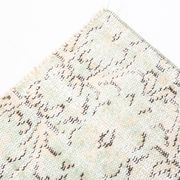 3x9 Shades Of Light Green & Black Vintage Runner Rug, 81x275Cm