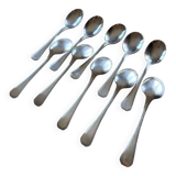 Set of 10 ice cream spoons, America, Christofle