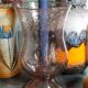 Vintage Biot blown glass tealight holder