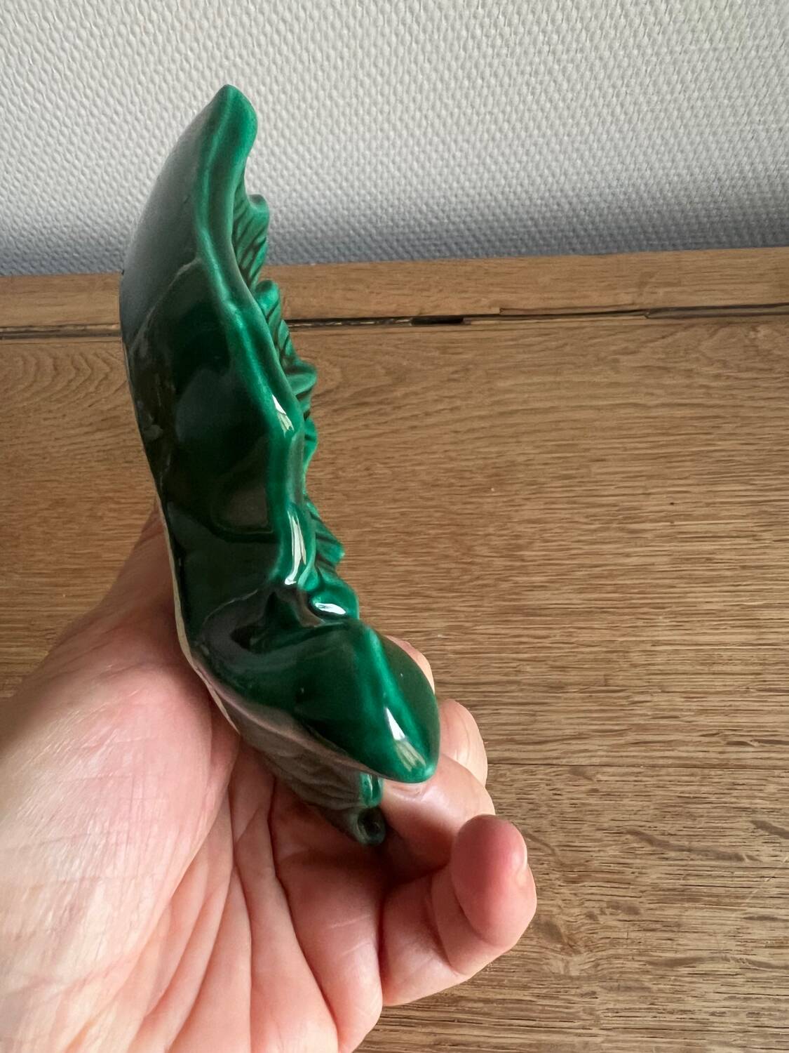 Barbotine set Salt shaker pepper shaker mustard pot