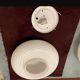 Murano Glass White Swirl Flushmounts Set of 2