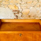 Vintage secretary on feet compass Scandinavian style, circa 50's