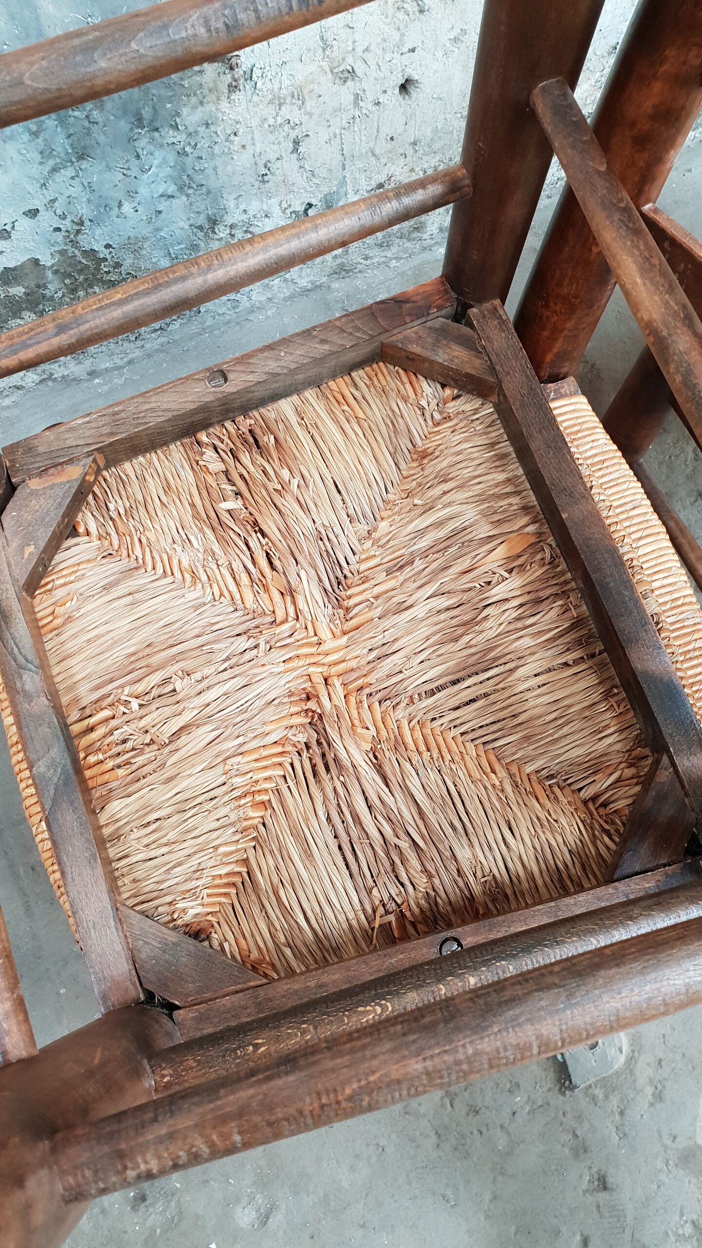 4 chaises brutaliste année 50