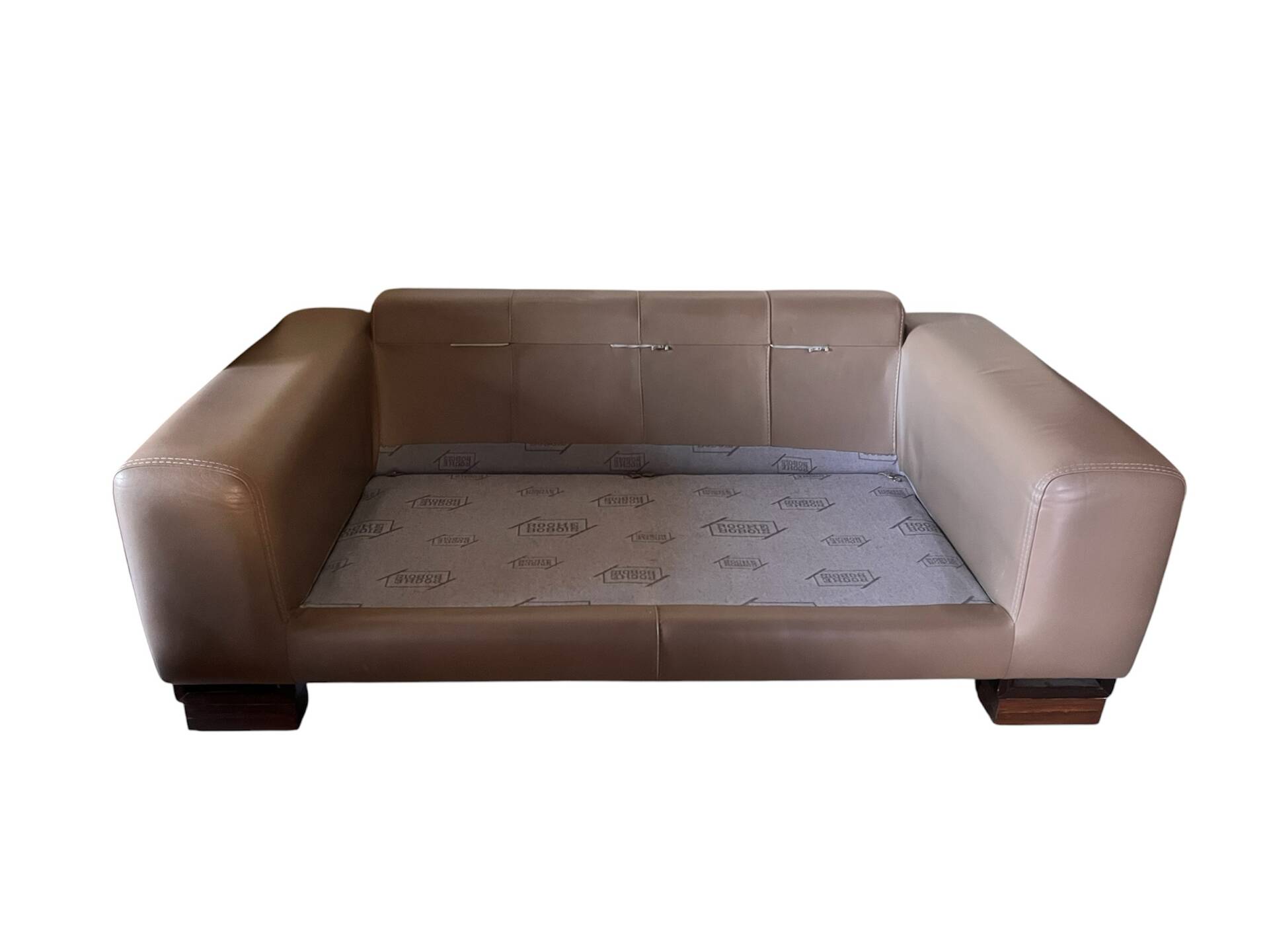Roche Bobois leather two-seater sofa