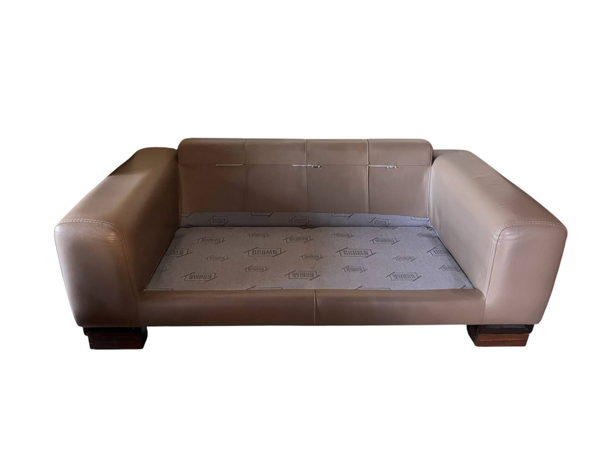 Roche Bobois leather two-seater sofa