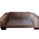 Roche Bobois leather two-seater sofa