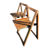 Paire de chaises pliantes Trieste vintage 1960-70