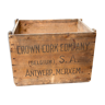 Bac industriel en bois Crown Cork Company