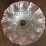 Colorized molded glass lampshade - 50s